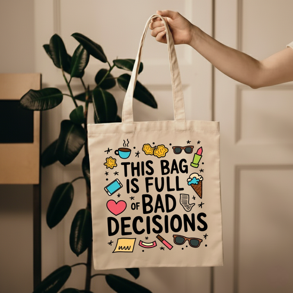 This Bag is Full of Bad Decisions Tote
