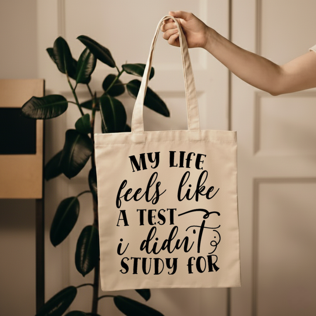 My Life Feels Like a Test I Didn't Study For Tote