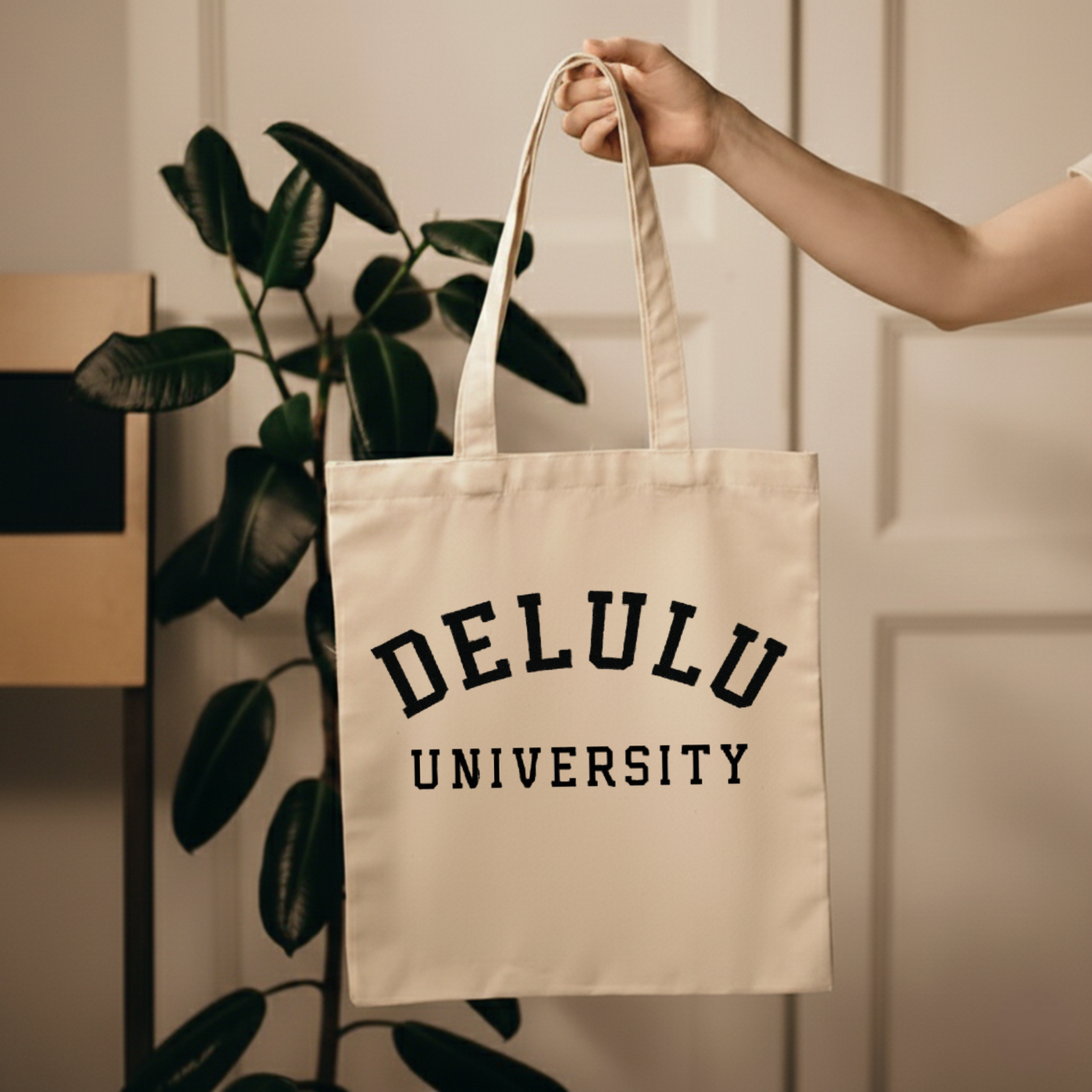 Delulu University Tote